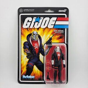 2024 Super7 G.I. Joe Red Jackal Weapons Supplier Collectible ReAction Figure NEW